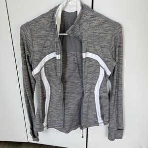 Grey and White Lululemon Jacket
